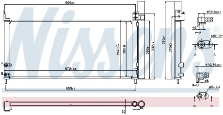 Радіатор кондиціонера NISSENS 940361