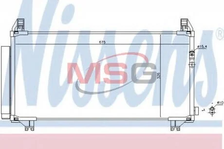 Радіатор кондиціонера NISSENS 940369