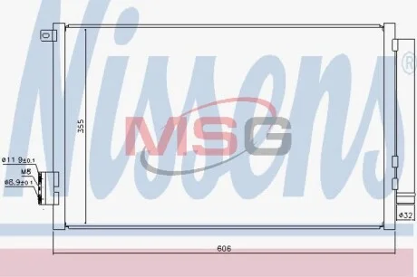 Радиатор кондиционера NISSENS 940396