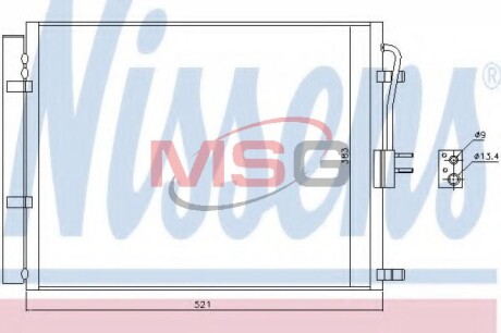 Конденсер кондиционера NISSENS 940428