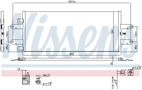 Радіатор кондиціонера NISSENS 940440