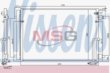 Радіатор кондиціонера First Fit NISSENS 940452