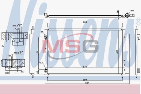 Радіатор кондиціонера First Fit NISSENS 940489 (фото 1)