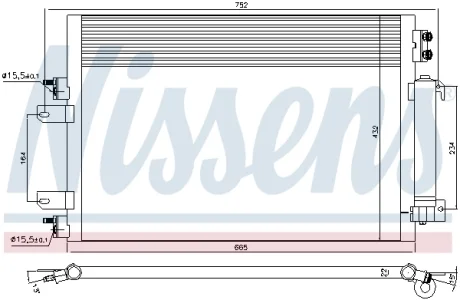 Радиатор кондиционера NISSENS 940570