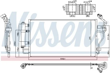 Радиатор кондиционера NISSENS 940583