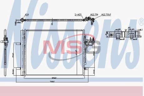 Радиатор кондиционера NISSENS 940586 (фото 1)