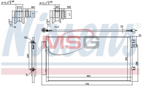 Радиатор кондиционера NISSENS 940692