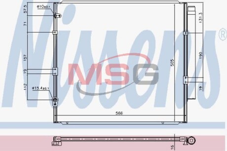 Радіатор кондиціонера NISSENS 940712