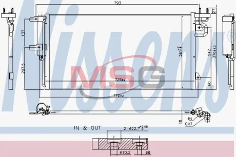 Радіатор кондиціонера NISSENS 940764