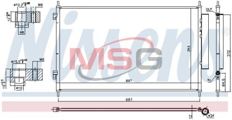 Радиатор кондиционера NISSENS 940811