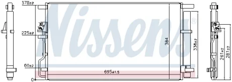 Конденсер кондиционера NISSENS 940820