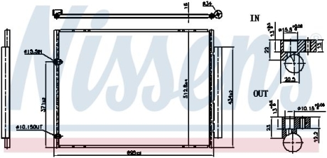 Радіатор кондиціонера NISSENS 940848