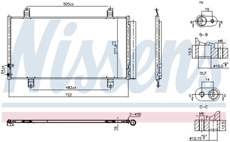 Радиатор кондиционера First Fit NISSENS 940865 (фото 1)