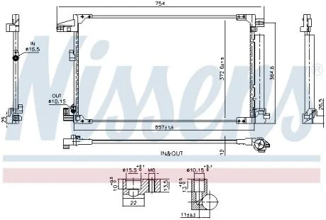 Радіатор кондиціонера NISSENS 940976