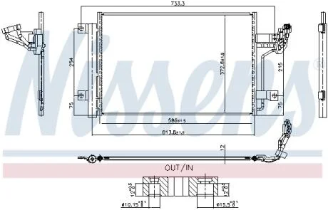 Радіатор кондиціонера NISSENS 940984