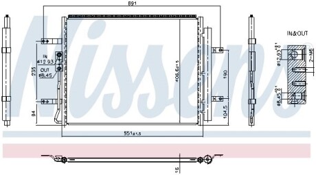 Радіатор кондиціонера NISSENS 940985