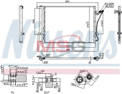 Радіатор кондиціонера First Fit NISSENS 941144