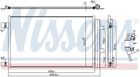 Радіатор кондиціонера NISSENS 941284