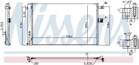 Радіатор кондиціонера NISSENS 941356