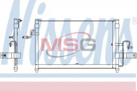 Конденсер кондиционера NISSENS 94414