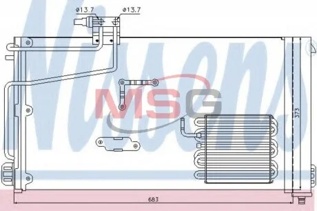 Радиатор кондиционера NISSENS 94545