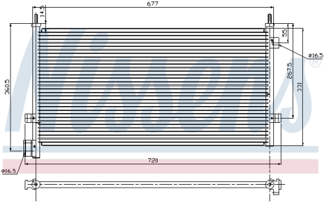 Радиатор кондиционера NISSENS 94578