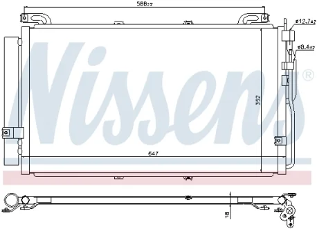 Конденсер кондиціонера NISSENS 94644
