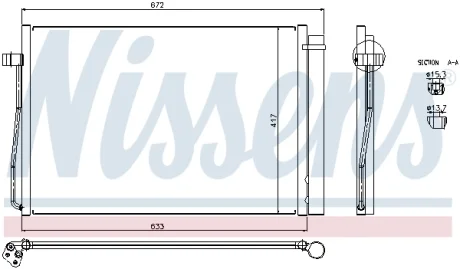 Радиатор кондиционера NISSENS 94679
