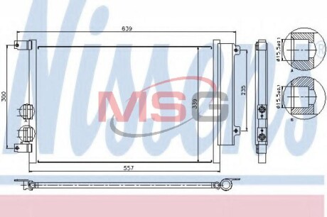 Радіатор кондиціонера NISSENS 94744