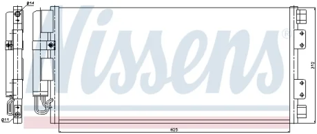 Радіатор кондиціонера NISSENS 94781