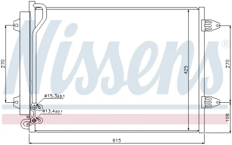 Радиатор кондиционера NISSENS 94831
