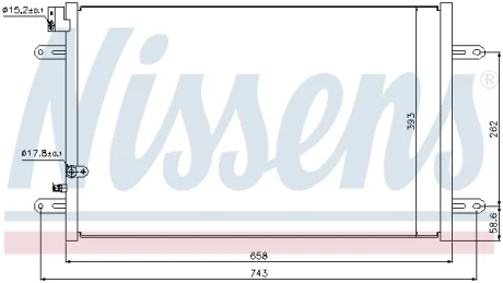 Радіатор кондиціонера First Fit NISSENS 94854