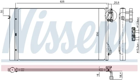 Радіатор кондиціонера First Fit NISSENS 94873