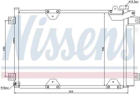 Радиатор кондиционера NISSENS 94892