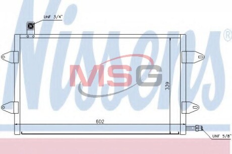 Радіатор кондиціонера NISSENS 94905