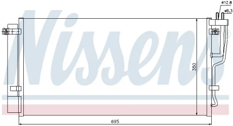 Радиатор кондиционера NISSENS 94992