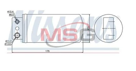 Осушитель кондиционера NISSENS 95235
