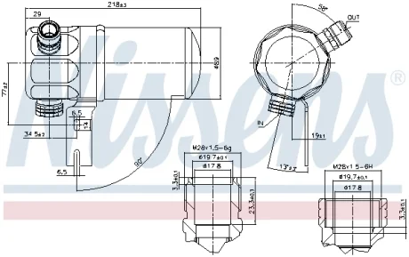 Осушитель кондиционера NISSENS 95263