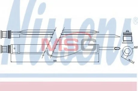 Осушитель MERCEDES-BENZ (выр-во Nissens) NISSENS 95465