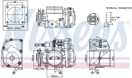 Корпус дросельної заслінки NISSENS 955063