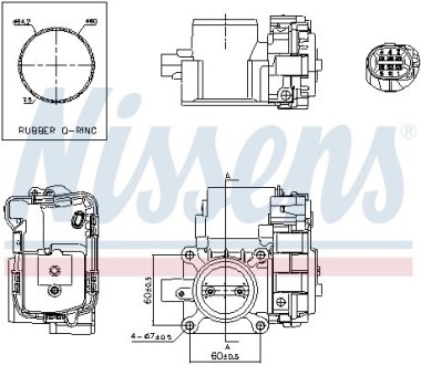 Корпус дросельної заслінки NISSENS 955088