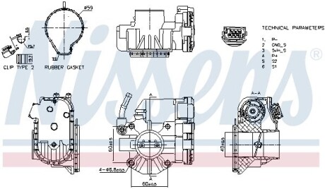 Корпус дросельної заслінки NISSENS 955091