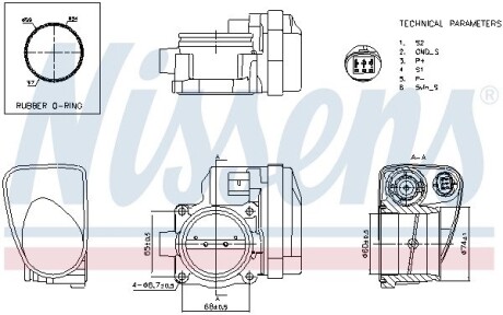 Корпус дросельної заслінки NISSENS 955098