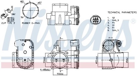 Корпус дросельної заслінки NISSENS 955103