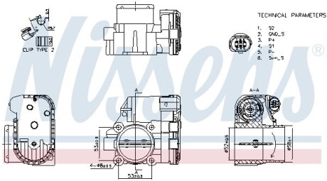 Корпус дросельної заслінки NISSENS 955119