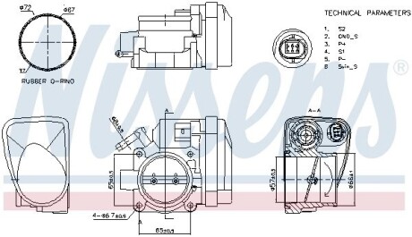 Корпус дросельної заслінки NISSENS 955122