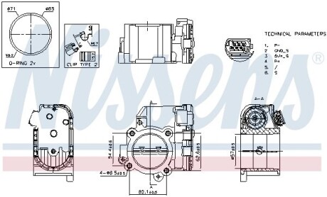 Корпус дросельної заслінки NISSENS 955192