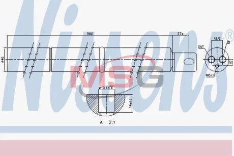 Осушувач кондиціонера NISSENS 95531