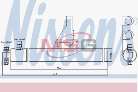 Осушитель, кондиционер NISSENS 95606