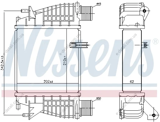 Інтеркулер NISSENS 96645 (фото 1)